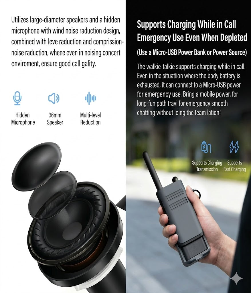 The A208 outdoor long-range small commercial high-power walkie-talkie from beebest is perfect for hotels.