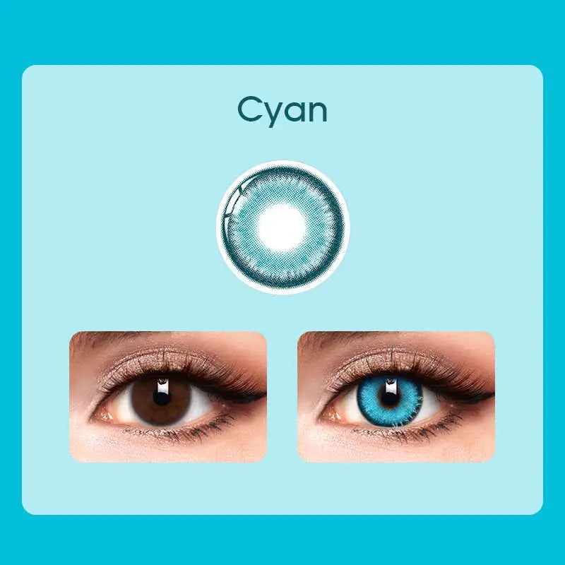 【Prescription】Mislens Cyan Blue