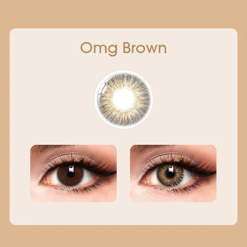 【U.S Warehouse】Mislens Omg Brown