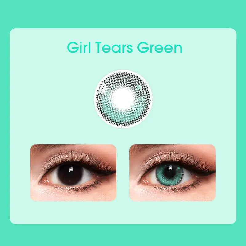 Mislens Girl Tears Green