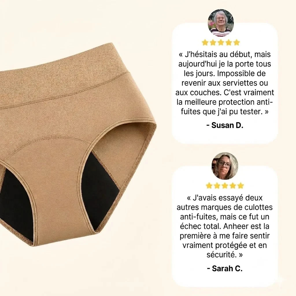💖 Ultimo giorno al -50% | Set di 4 slip assorbenti anti-perdite ANHEER™