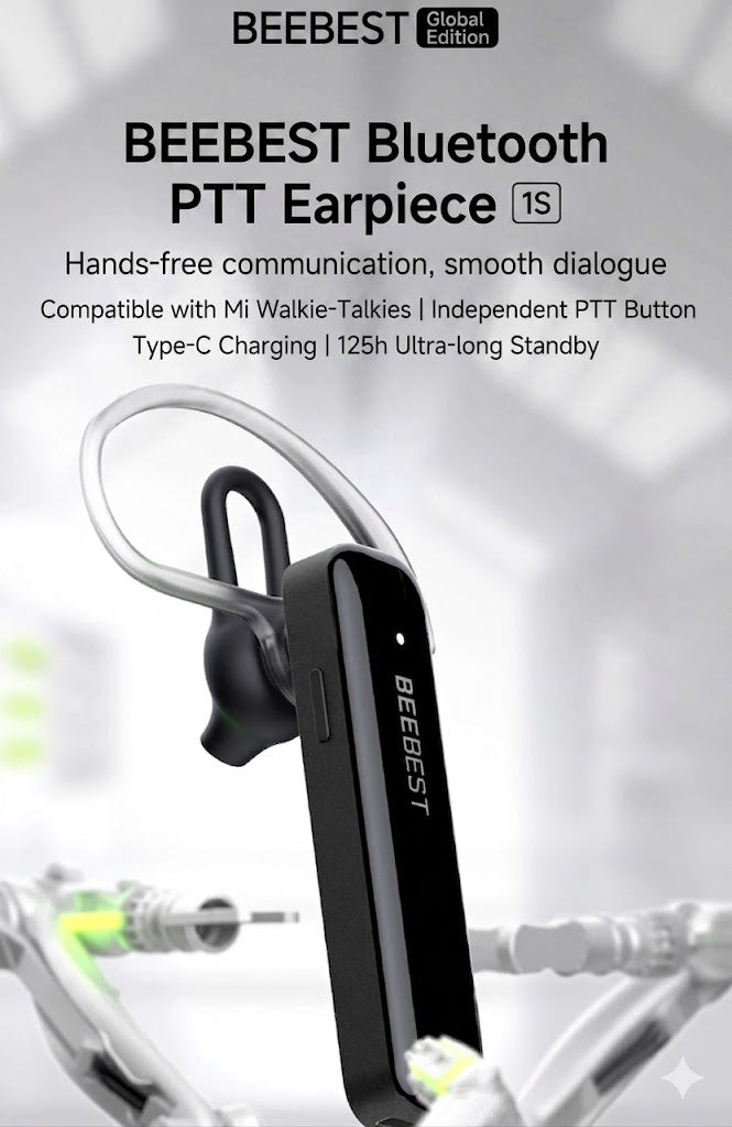 BeeBest walkie-talkie Bluetooth headset wireless headset compatible with Xiaomi walkie-talkie.