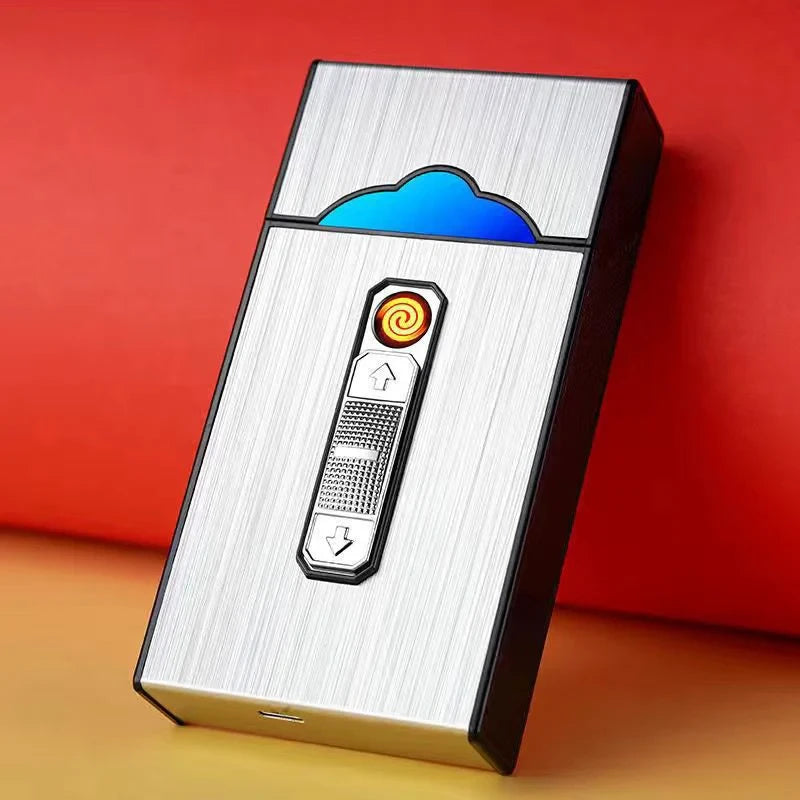 🔥The best Father's Day gift – Cigarette Case with Electric Lighter
