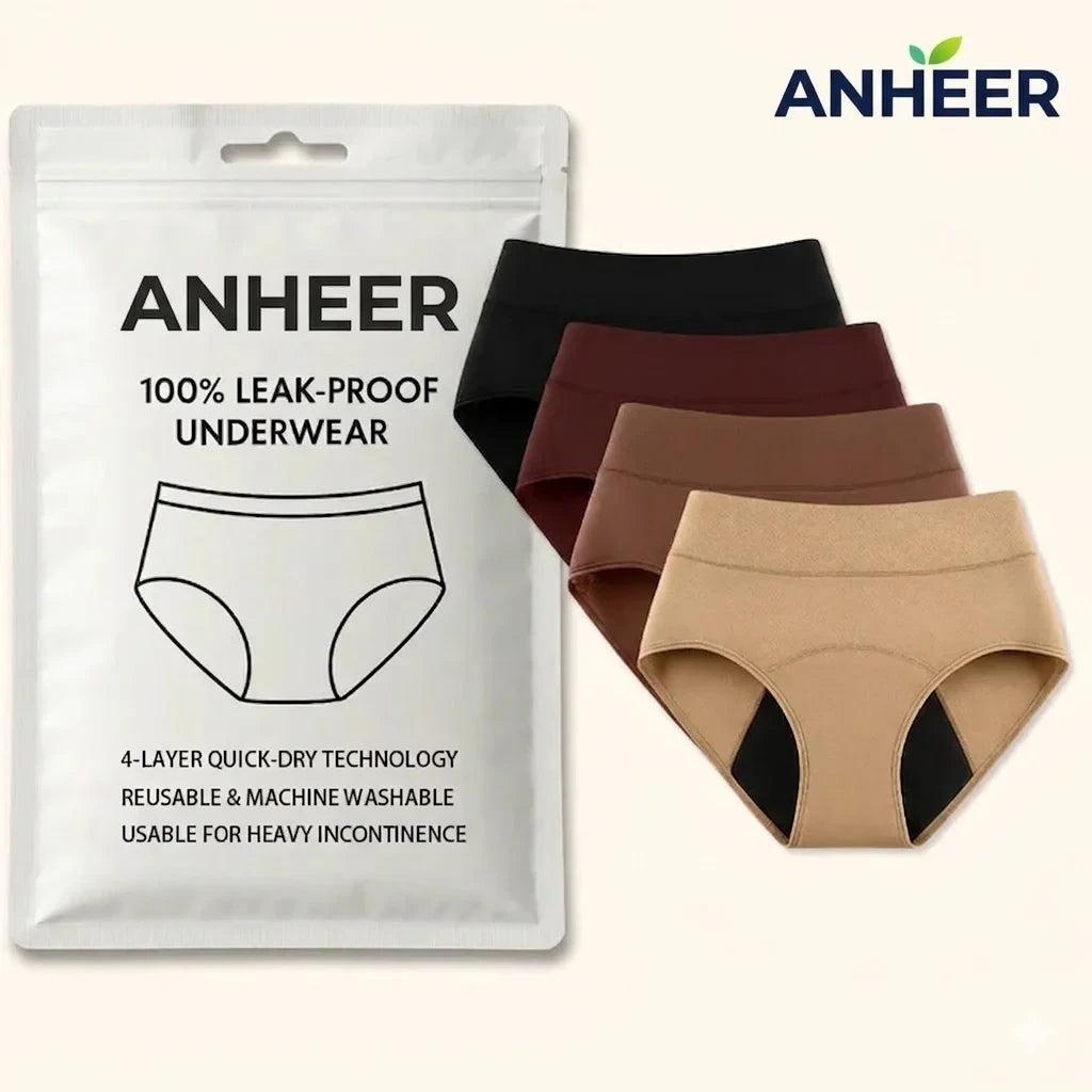 💖 Ultimo giorno al -50% | Set di 4 slip assorbenti anti-perdite ANHEER™