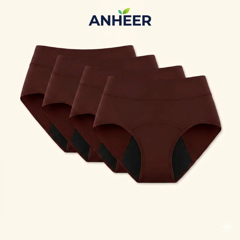 💖 Dernier jour à -50 % | Lot de 4 culottes anti-fuites ANHEER™