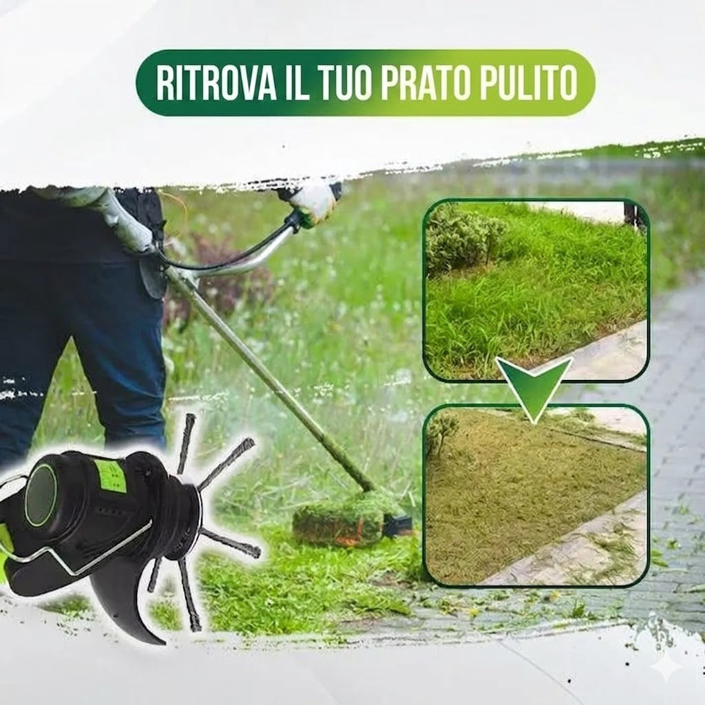 👨‍🌾Testina per decespugliatore con spazzola in filo d'acciaio da 6 pollici