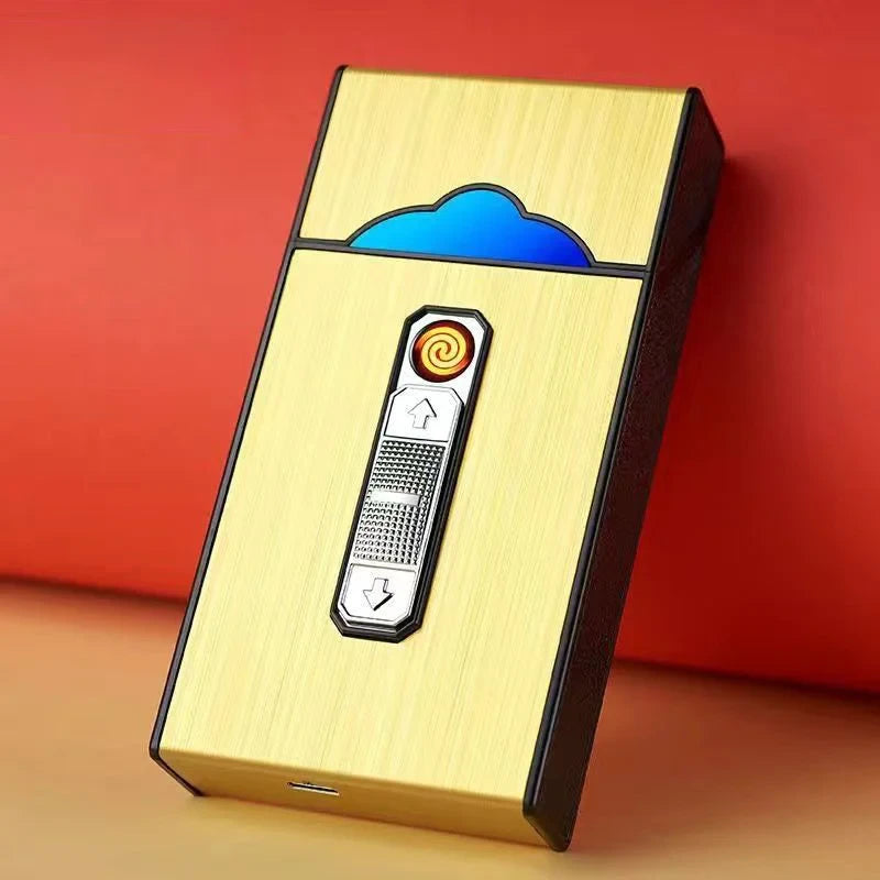🔥The best Father's Day gift – Cigarette Case with Electric Lighter