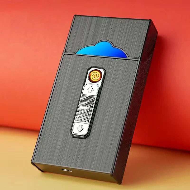 🔥The best Father's Day gift – Cigarette Case with Electric Lighter