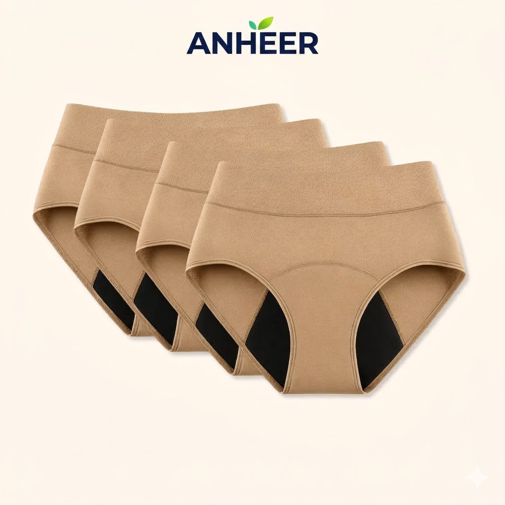 💖 Dernier jour à -50 % | Lot de 4 culottes anti-fuites ANHEER™