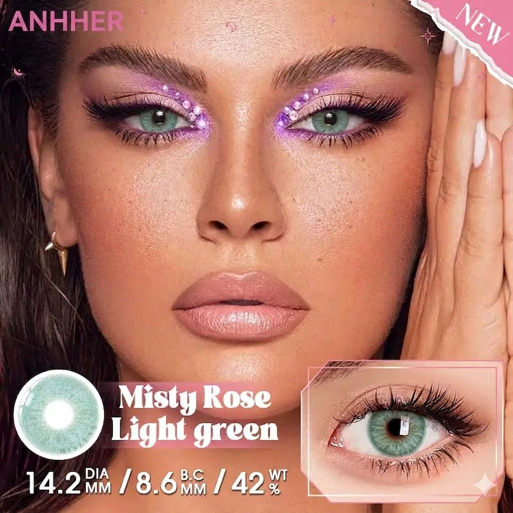 【U.S Warehouse】 Mislens Half-Year Misty Rose Light Green