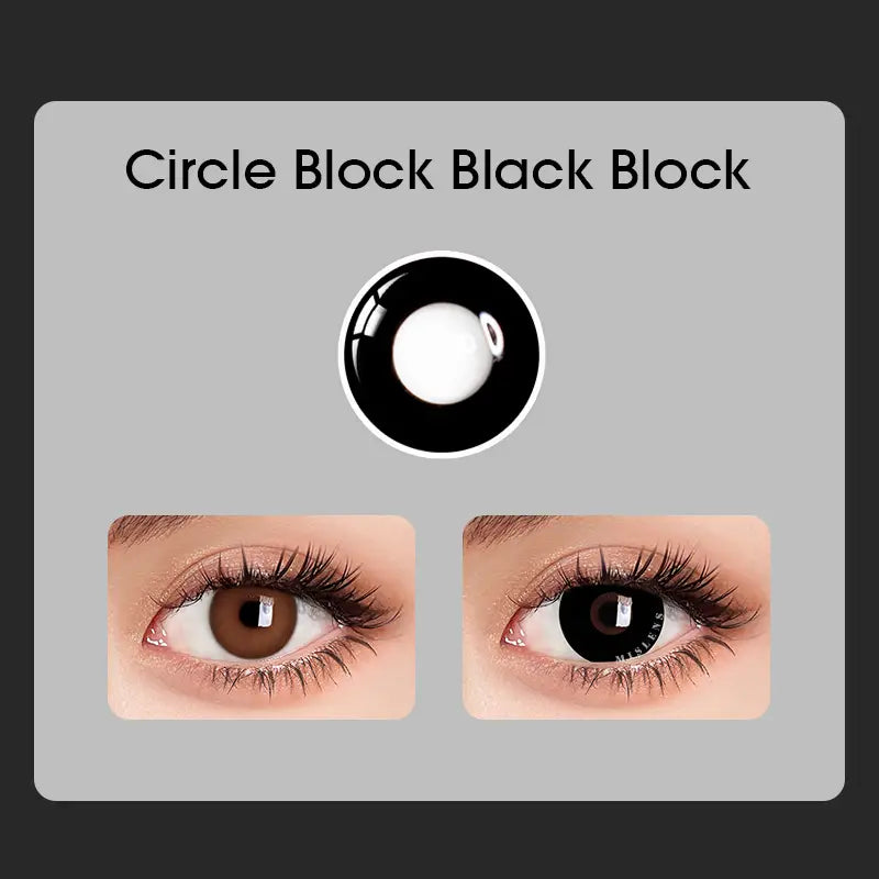 【Clearance】Mislens Circle Block Black Cosplay