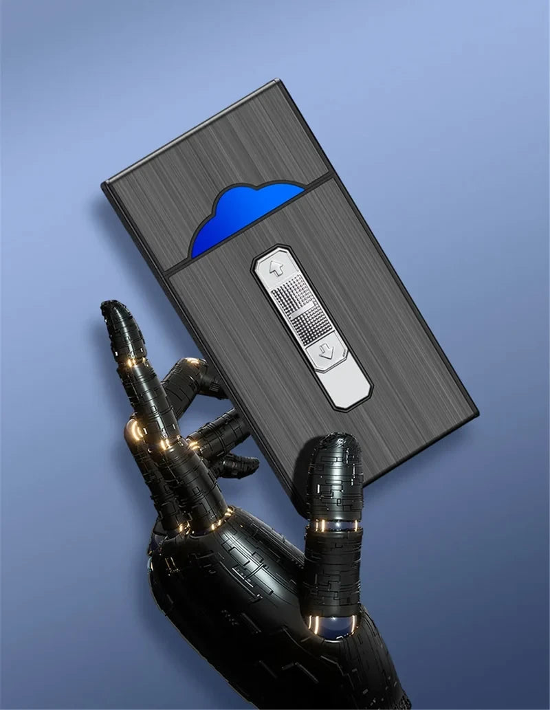 🔥The best Father's Day gift – Cigarette Case with Electric Lighter