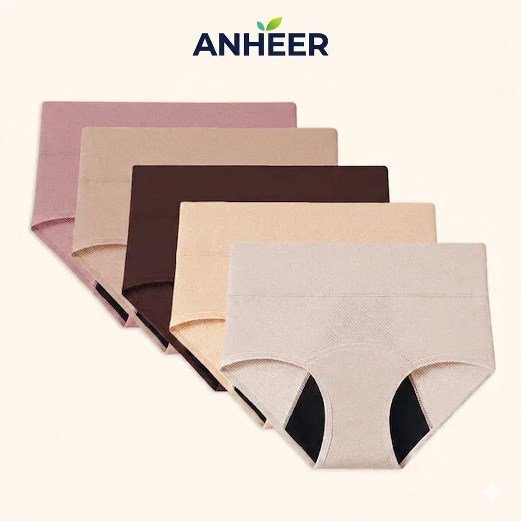 💖 Dernier jour à -50 % | Lot de 4 culottes anti-fuites ANHEER™