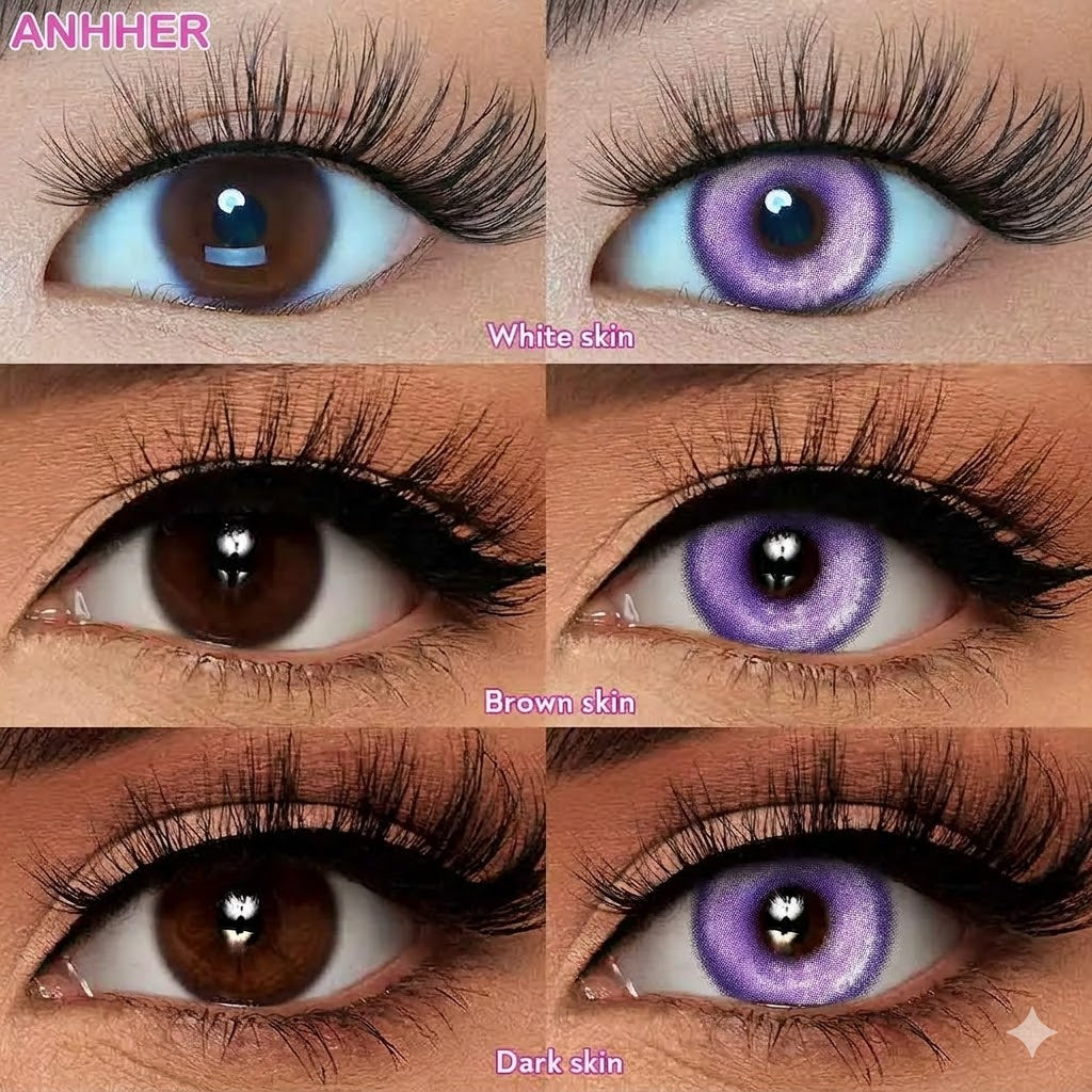 【U.S Warehouse】Mislens Half-Year Koi Purple