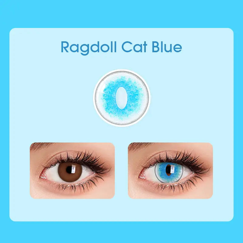 【U.S Warehouse】Mislens Ragdoll Cat Blue Cosplay