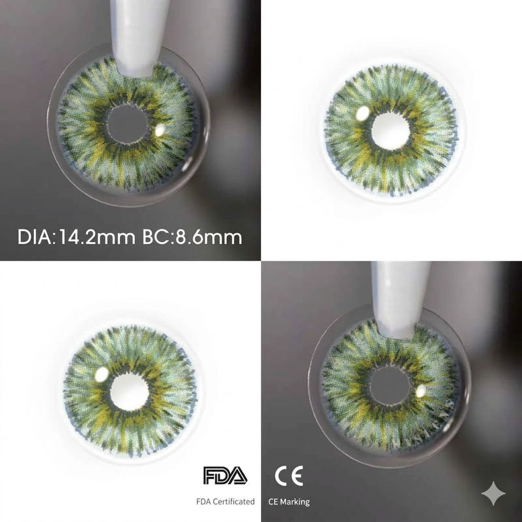 【U.S Warehouse】Mislens Rare Iris Green Half-Year